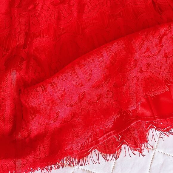 Adelyn Rae red lace sleeveless mini dress fit & flare size Small - Picture 5 of 9